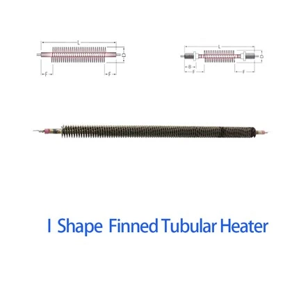 I Shape Yếu tố làm nóng hình ống có vây